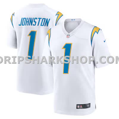 Mens Nike Quentin Johnston White Los Angeles Chargers Away Game Jersey
