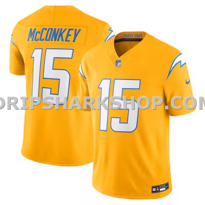Mens Nike Ladd Mcconkey Gold Los Angeles Chargers Alternate Charger Power Vapor Fuse Limited Jersey