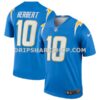NFL18d908M01-931c62 Mens Nike Justin Herbert Powder Blue Los Angeles Chargers Legend Player Performance Top Pi3924000