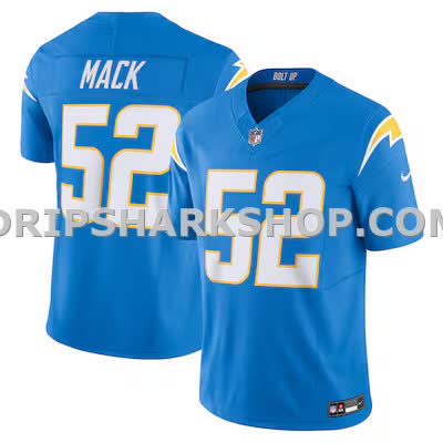 Mens Nike Khalil Mack Powder Blue Los Angeles Chargers Vapor Fuse Limited Jersey
