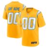 NFL18f146G04-98f2a3 Mens Nike Gold Los Angeles Chargers Alternate Charger Power Game Custom Jersey
