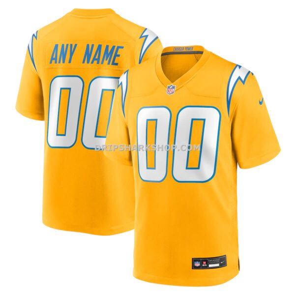 NFL18f146G04-98f2a3 Mens Nike Gold Los Angeles Chargers Alternate Charger Power Game Custom Jersey