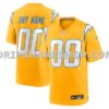 NFL18f146M01-e9c5d7 Mens Nike Gold Los Angeles Chargers Alternate Charger Power Game Custom Jersey