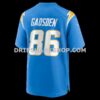 Mens Nike Oronde Gadsden Powder Blue Los Angeles Chargers Team Game Jersey