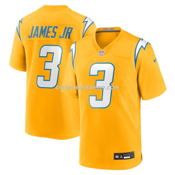Mens Nike Derwin James Jr Gold Los Angeles Chargers Alternate Charger Power Game Player Jersey