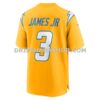 Mens Nike Derwin James Jr Gold Los Angeles Chargers Alternate Charger Power Game Player Jersey