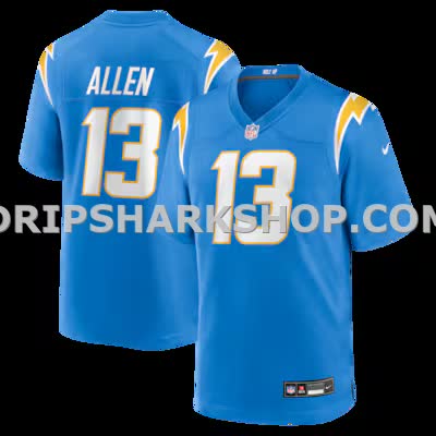 Mens Nike Keenan Allen Powder Blue Los Angeles Chargers Game Player Jersey