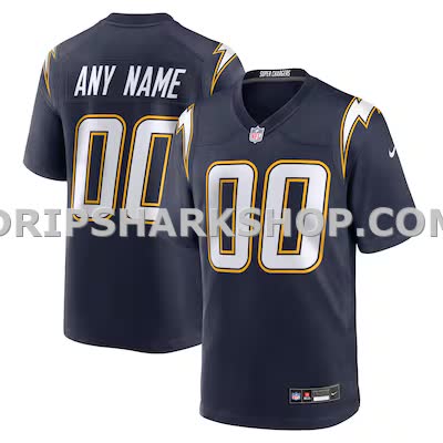 Mens Nike Navy Los Angeles Chargers Alternate Super Chargers Game Custom Jersey