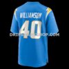 Mens Nike Kendall Williamson Powder Blue Los Angeles Chargers Team Game Jersey