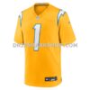 Mens Nike Quentin Johnston Gold Los Angeles Chargers Alternate Charger Power Game Player Jersey
