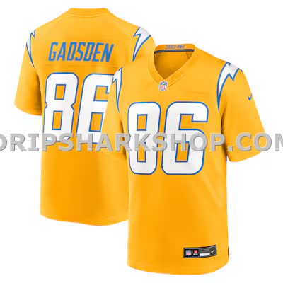 Mens Nike Oronde Gadsden Gold Los Angeles Chargers Alternate Charger Power Game Jersey