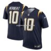 Mens Nike Justin Herbert Navy Los Angeles Chargers Alternate Super Chargers Legend Player Performance Top