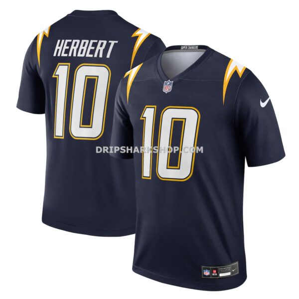 Mens Nike Justin Herbert Navy Los Angeles Chargers Alternate Super Chargers Legend Player Performance Top