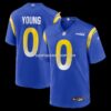 Mens Nike Byron Young Royal Los Angeles Rams Home Game Jersey