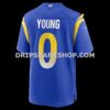 Mens Nike Byron Young Royal Los Angeles Rams Home Game Jersey