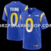 Mens Nike Byron Young Royal Los Angeles Rams Home Game Jersey