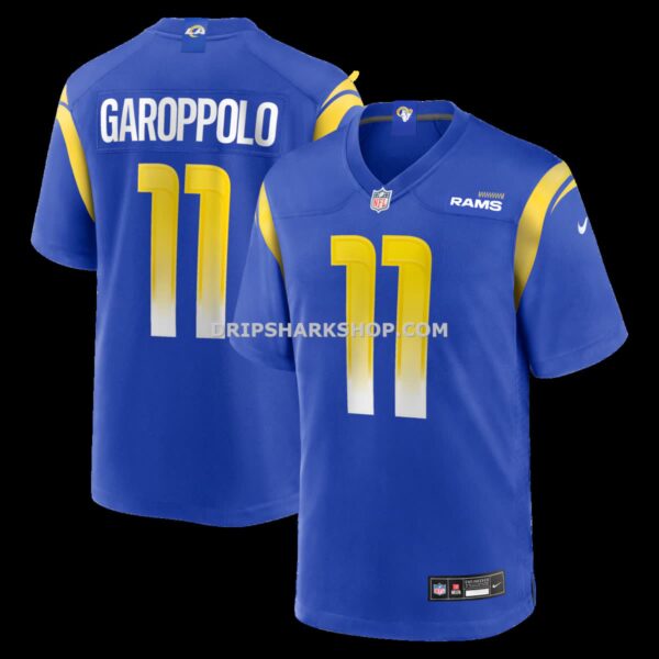 NFL190f85G04-14fe1c Mens Nike Jimmy Garoppolo Royal Los Angeles Rams Game Jersey
