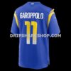 NFL190f85G06-a9b235 Mens Nike Jimmy Garoppolo Royal Los Angeles Rams Game Jersey