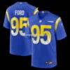 Mens Nike Poona Ford Royal Los Angeles Rams Team Game Jersey