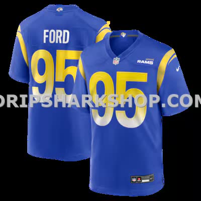 Mens Nike Poona Ford Royal Los Angeles Rams Team Game Jersey