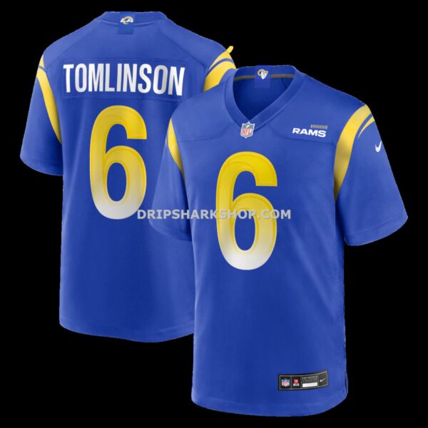 Mens Nike Trevius Hodges Tomlinson Royal Los Angeles Rams Team Game Jersey