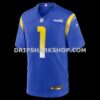 Mens Nike Number 1 Dad Royal Los Angeles Rams Game Jersey