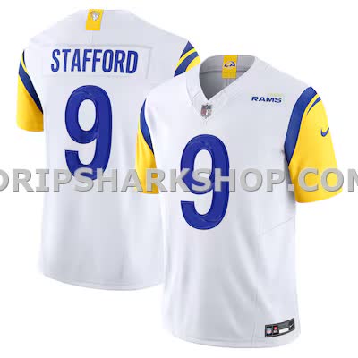 Mens Nike Matthew Stafford White Los Angeles Rams Vapor Fuse Limited Jersey