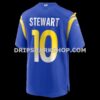 Mens Nike Josaiah Stewart Royal Los Angeles Rams Team Game Jersey