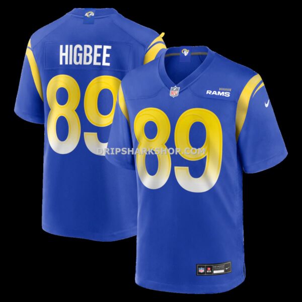 Mens Nike Tyler Higbee Royal Los Angeles Rams Game Player Jersey