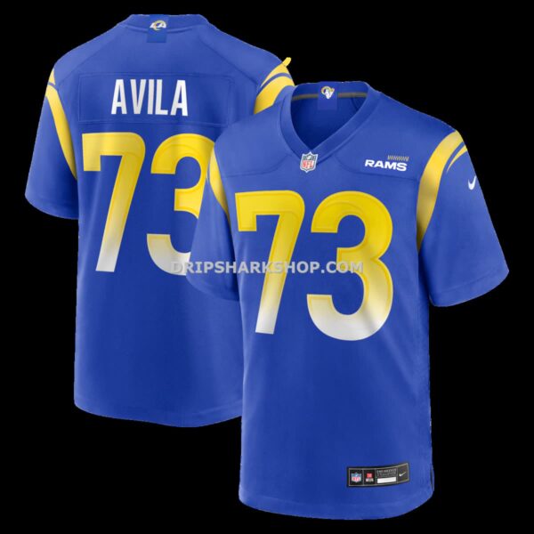 Mens Nike Steve Avila Royal Los Angeles Rams Home Game Jersey