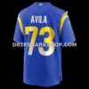 Mens Nike Steve Avila Royal Los Angeles Rams Home Game Jersey