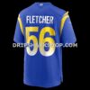 Mens Nike London Fletcher Royal Los Angeles Rams Game Retired Player Jersey