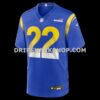 Mens Nike Blake Corum Royal Los Angeles Rams Game Player Jersey