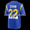 Mens Nike Blake Corum Royal Los Angeles Rams Game Player Jersey