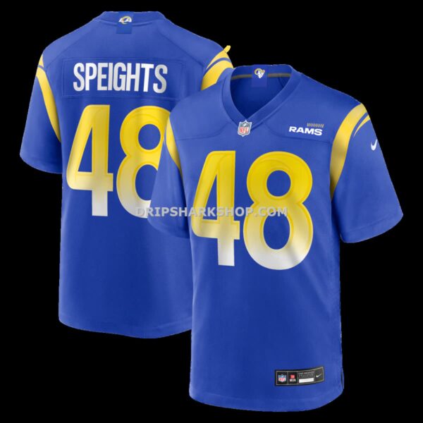NFL196350G04-701c79 Mens Nike Omar Speights Royal Los Angeles Rams Game Jersey