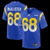Mens Nike Mike Mcallister Royal Los Angeles Rams Home Game Jersey