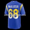 Mens Nike Mike Mcallister Royal Los Angeles Rams Home Game Jersey