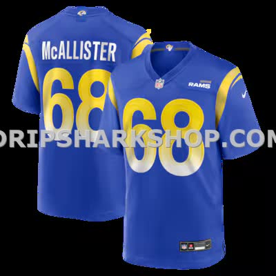 Mens Nike Mike Mcallister Royal Los Angeles Rams Home Game Jersey