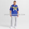 Mens Nike Merlin Olsen Royal Los Angeles Rams Game Retired Player Jersey