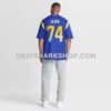 Mens Nike Merlin Olsen Royal Los Angeles Rams Game Retired Player Jersey