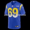Mens Nike Kevin Dotson Royal Los Angeles Rams Game Jersey