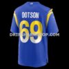 Mens Nike Kevin Dotson Royal Los Angeles Rams Game Jersey