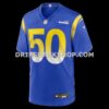 Mens Nike Beaux Limmer Royal Los Angeles Rams Team Game Jersey