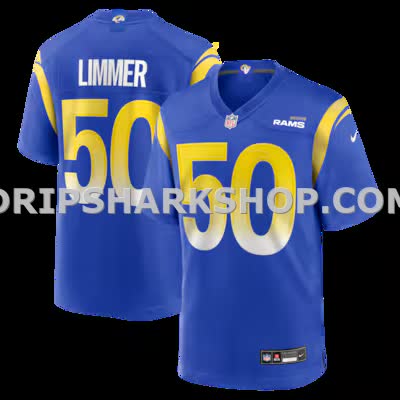 Mens Nike Beaux Limmer Royal Los Angeles Rams Team Game Jersey