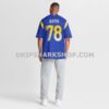 NFL1983aaG11-731ab1 Mens Nike Jackie Slater Royal Los Angeles Rams Game Retired Player Jersey