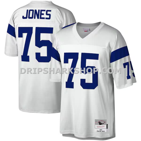Mens Mitchell And Ness Deacon Jones White Los Angeles Rams Legacy Replica Jersey Pi3604000