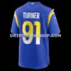 Mens Nike Kobie Turner Royal Los Angeles Rams Home Game Jersey