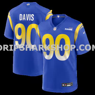 Mens Nike Tyler Davis Royal Los Angeles Rams Team Game Jersey