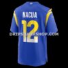 Mens Nike Puka Nacua Royal Los Angeles Rams Game Player Jersey