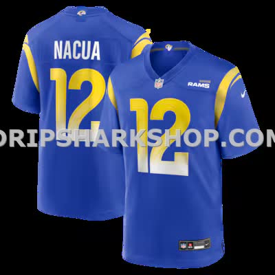 Mens Nike Puka Nacua Royal Los Angeles Rams Game Player Jersey